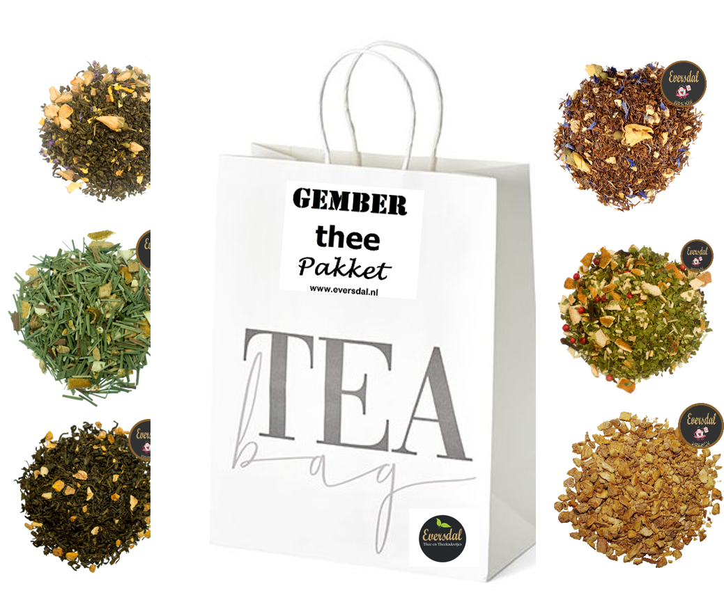 Theepakket Gember - 6 soorten gember thee