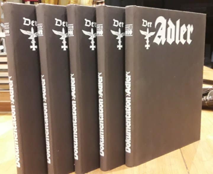 5 delige reeks  Adler  Luftwaffe 1939 - 1944  / Geschiedenis van het tijdschrift - zonder stofkaft
