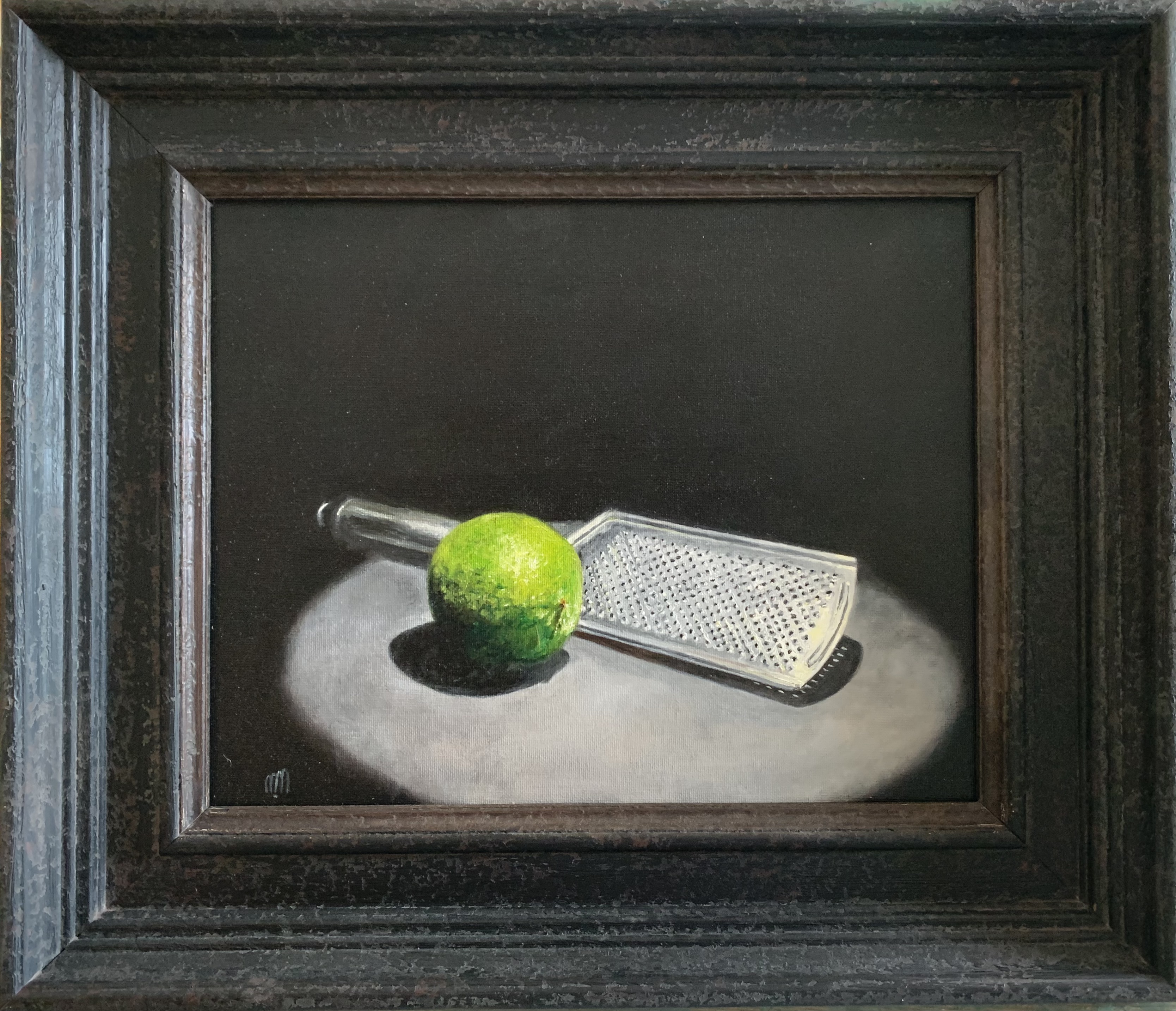 Oil on Canvas Board  16.5 x 19.5 (framed)   Price : €550