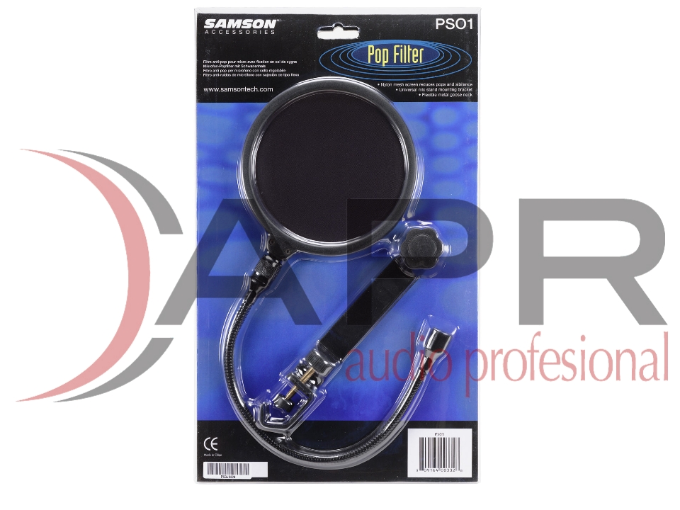 Filtro anti pop para micrófono, modelo PS01, marca SAMSON
