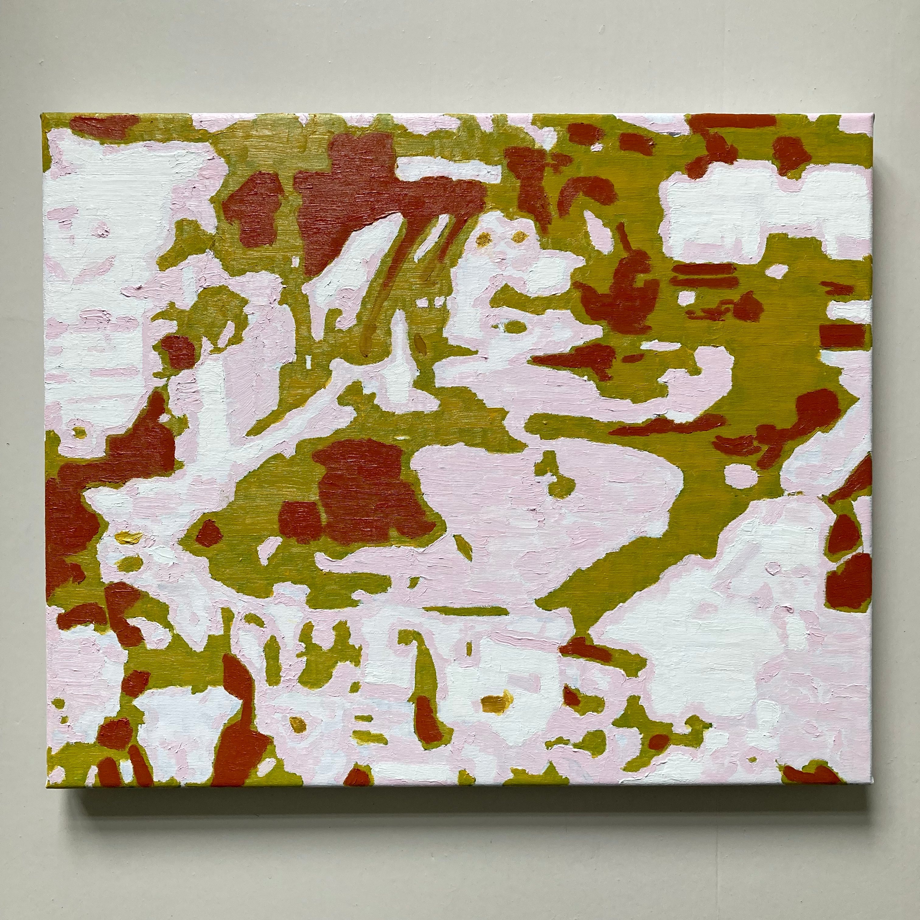 'junction', 44 x 54 cm, acrylics & oil on canvas, 2024