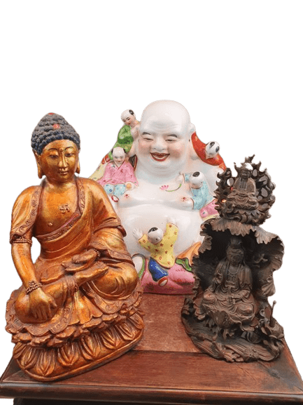 De waarde van uw Boeddha beeld in hout, brons en porselein