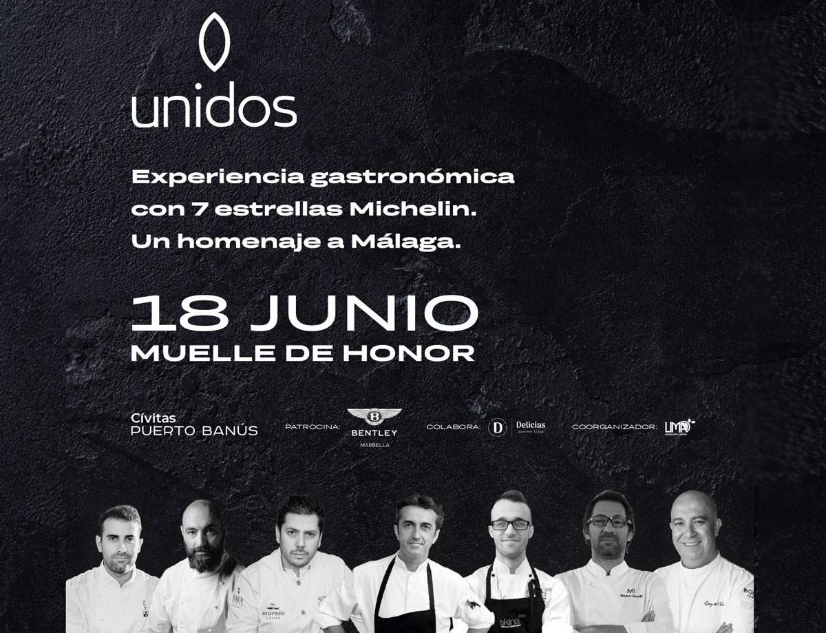 UNIDOS: Zeven Gevierde Michelinsterrenchefs verenigen zich in Puerto Banus om de Voortreffelijke Keuken van Malaga in de Schijnwerpers te Zetten