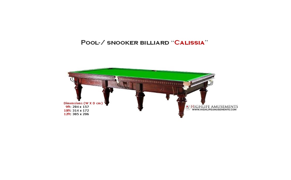 Pool-/Snooker billiard "Calissia"
