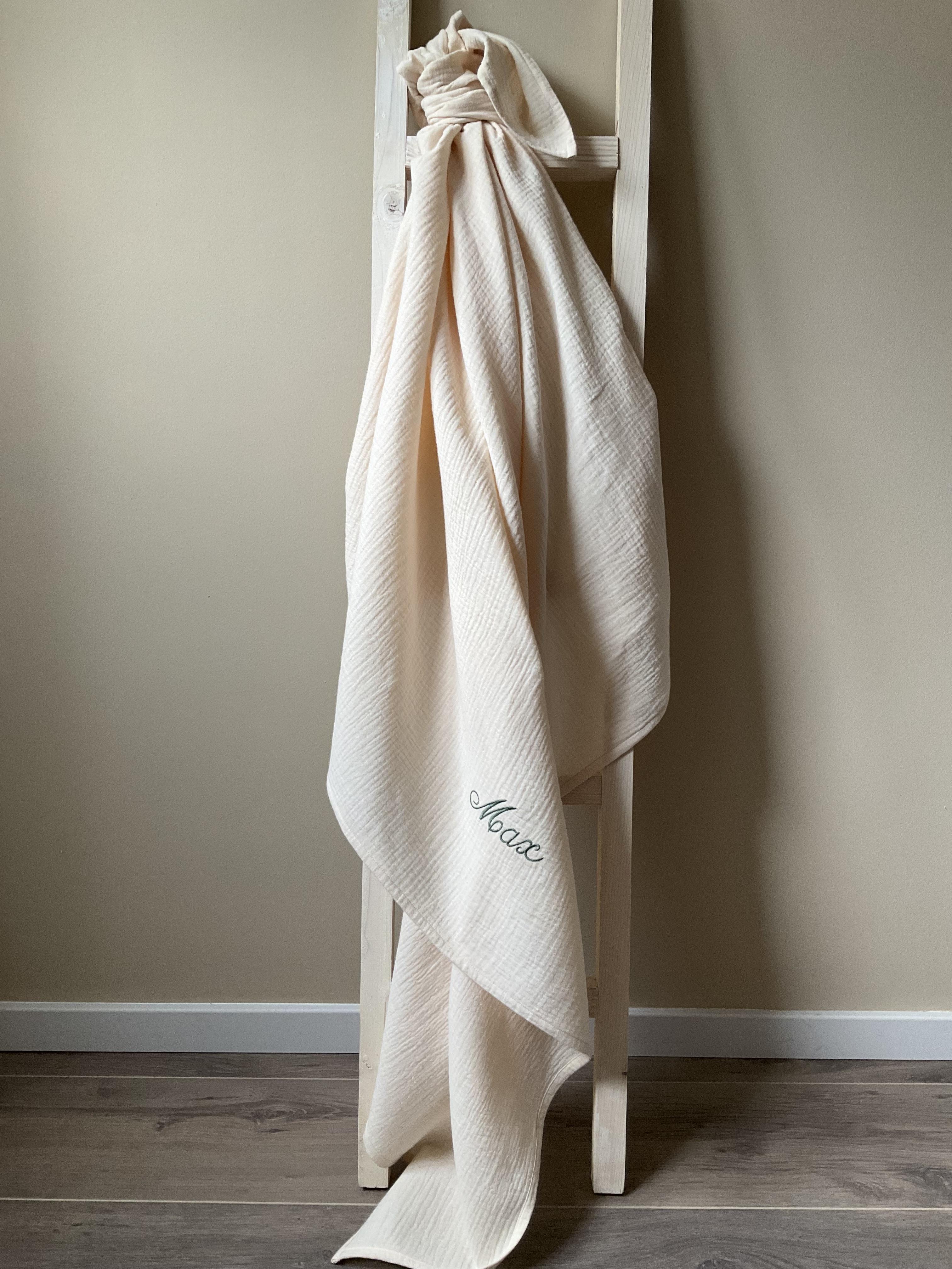 hydrofiele doek/swaddle beige/ecru