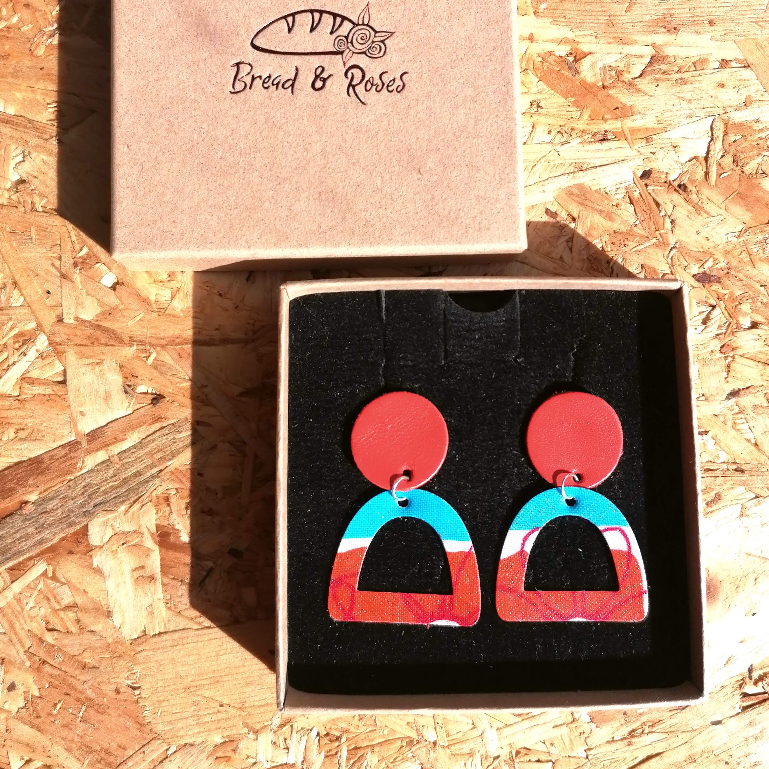 New Clip- On Option! AUDRE Vintage Fabric Earrings- 7 colours