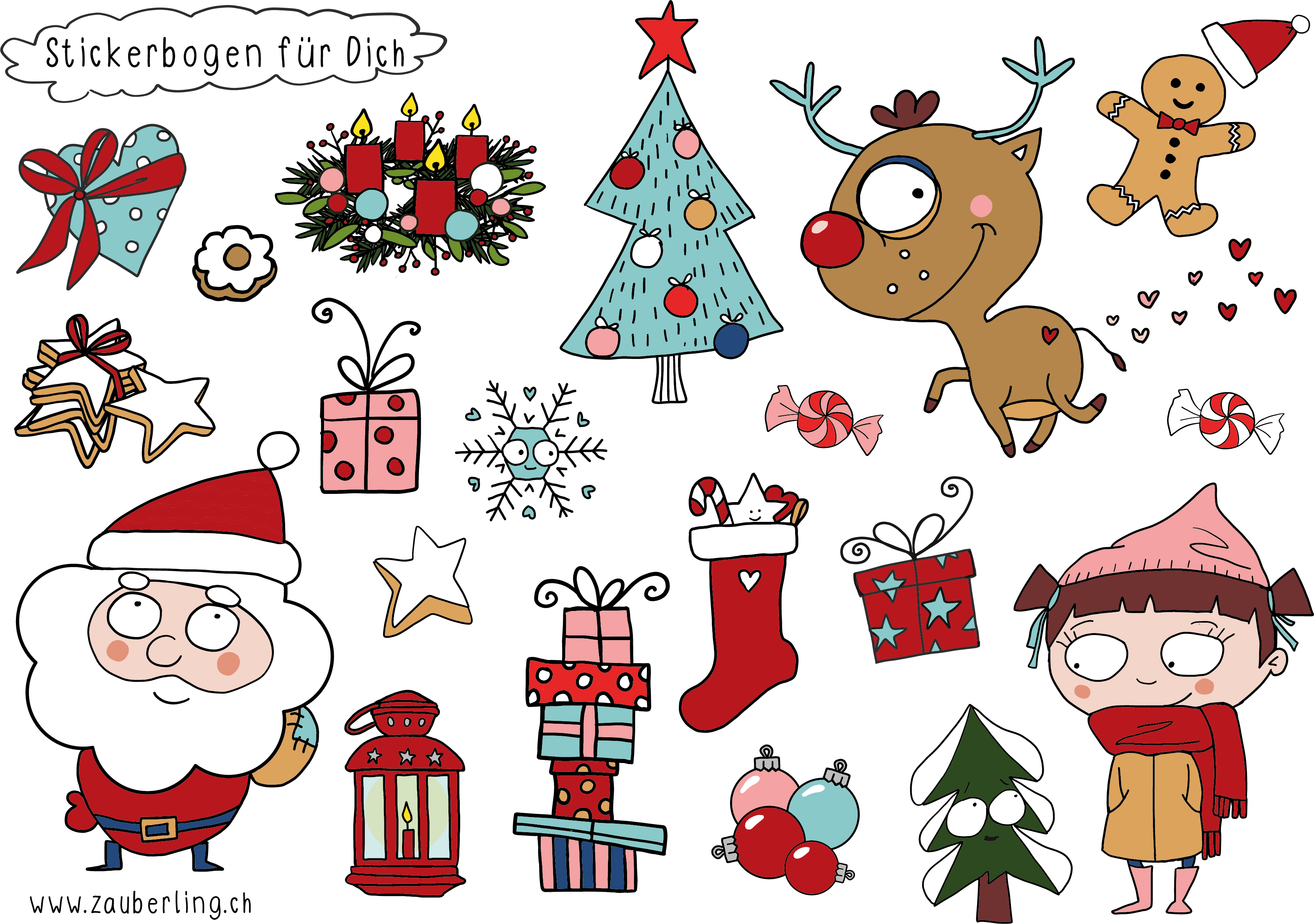 Christmas Stickerbogen