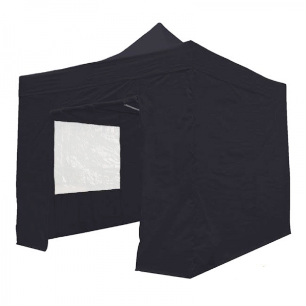 Easy Up Tent 2x2 Zwart incl zijwanden Easy Up Tent 2x2 Zwart incl zijwanden