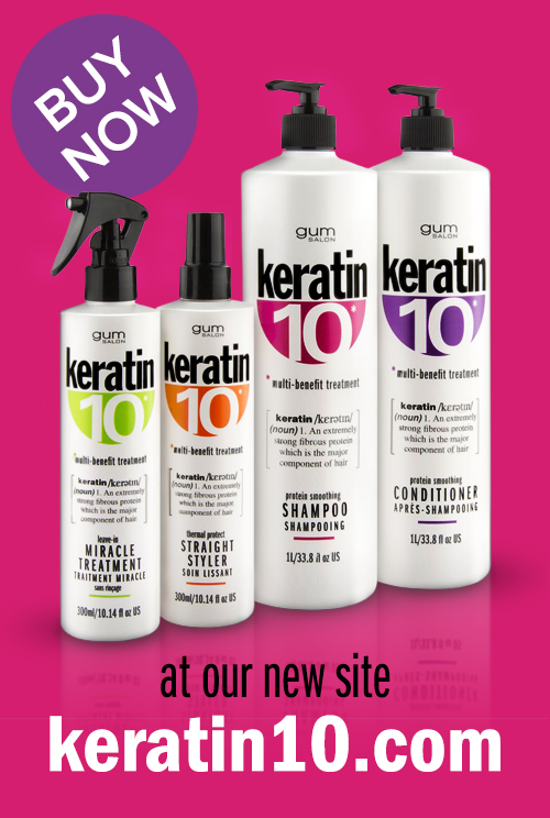 keratin 10 hair care range