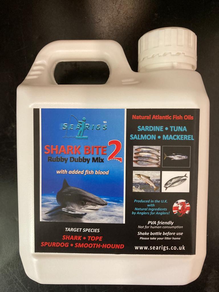 SHARK BITE / 2  "BOAT RANGE" 100% Natural Bait Oil With Fish Blood.