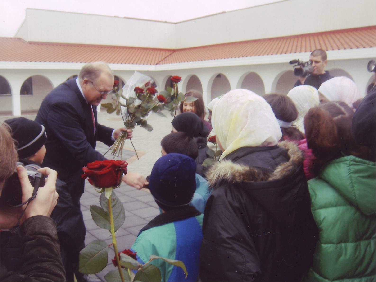 Statsministern Göran Persson besöker Islamic Center 2005.