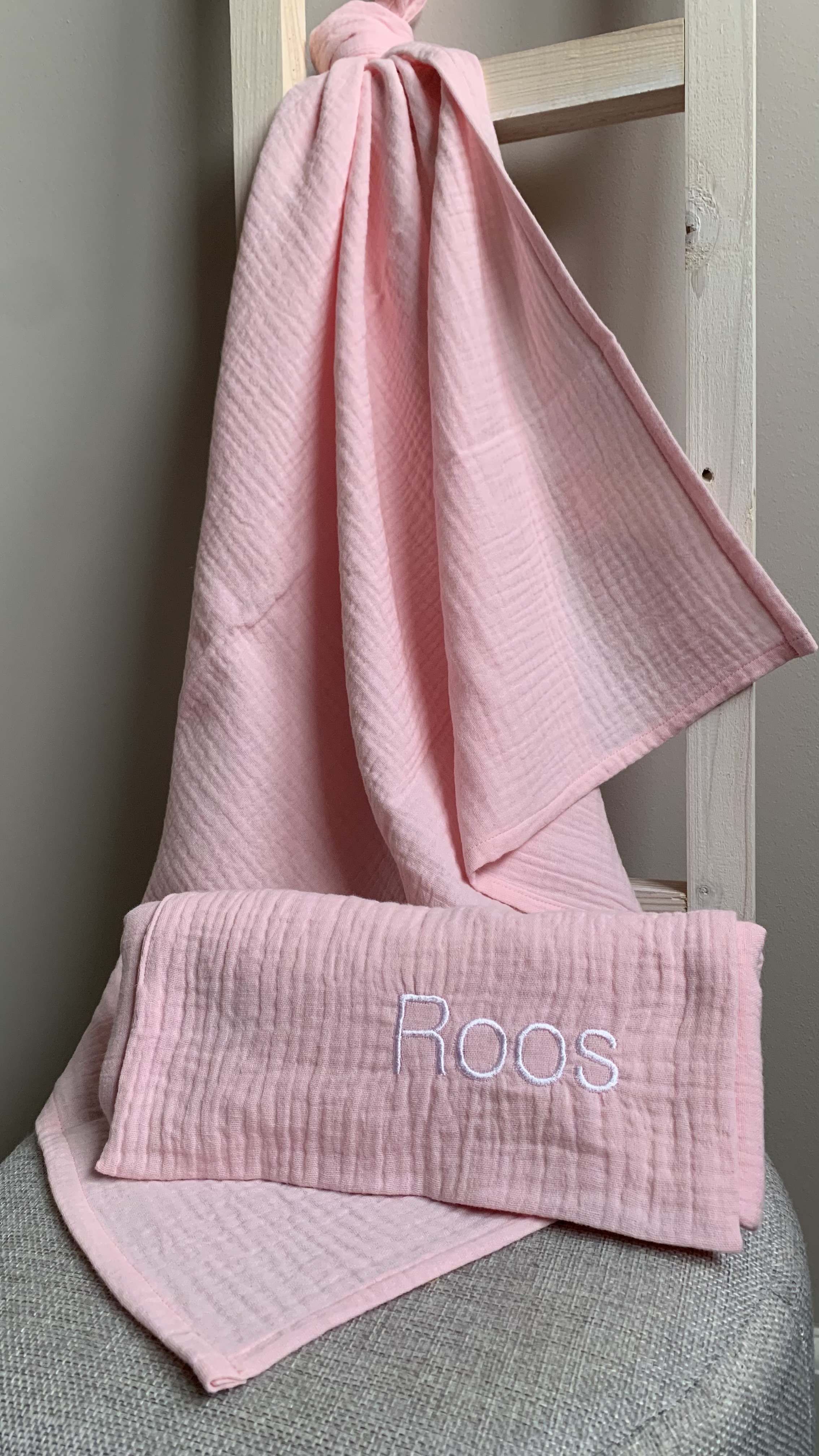 hydrofiele doek/swaddle roze