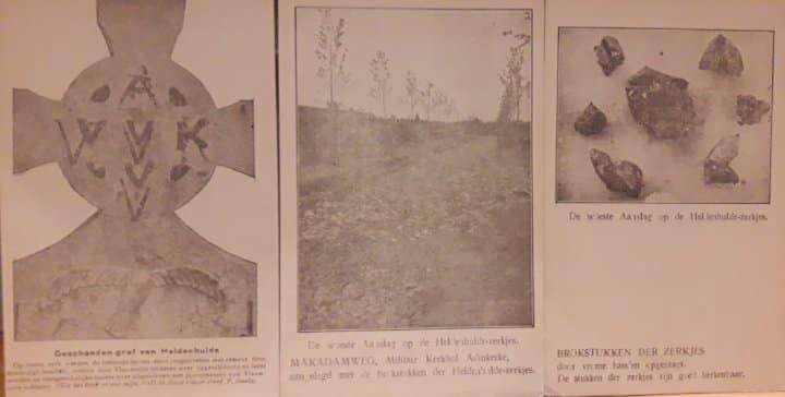 Ijzerbedevaart Diksmuide / 3 postkaarten geschonden graven heldenhulde 1919 ( T18 )