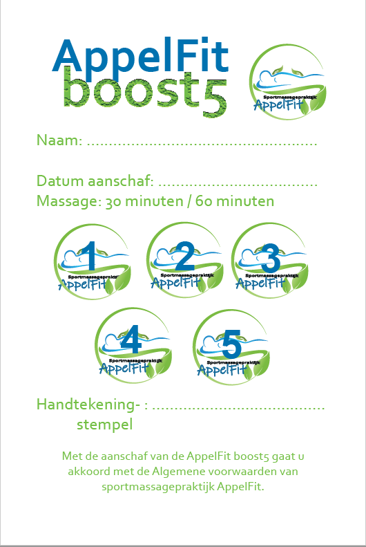 AppelFit Boost5 - 60 minuten (SCN-ledenkorting)