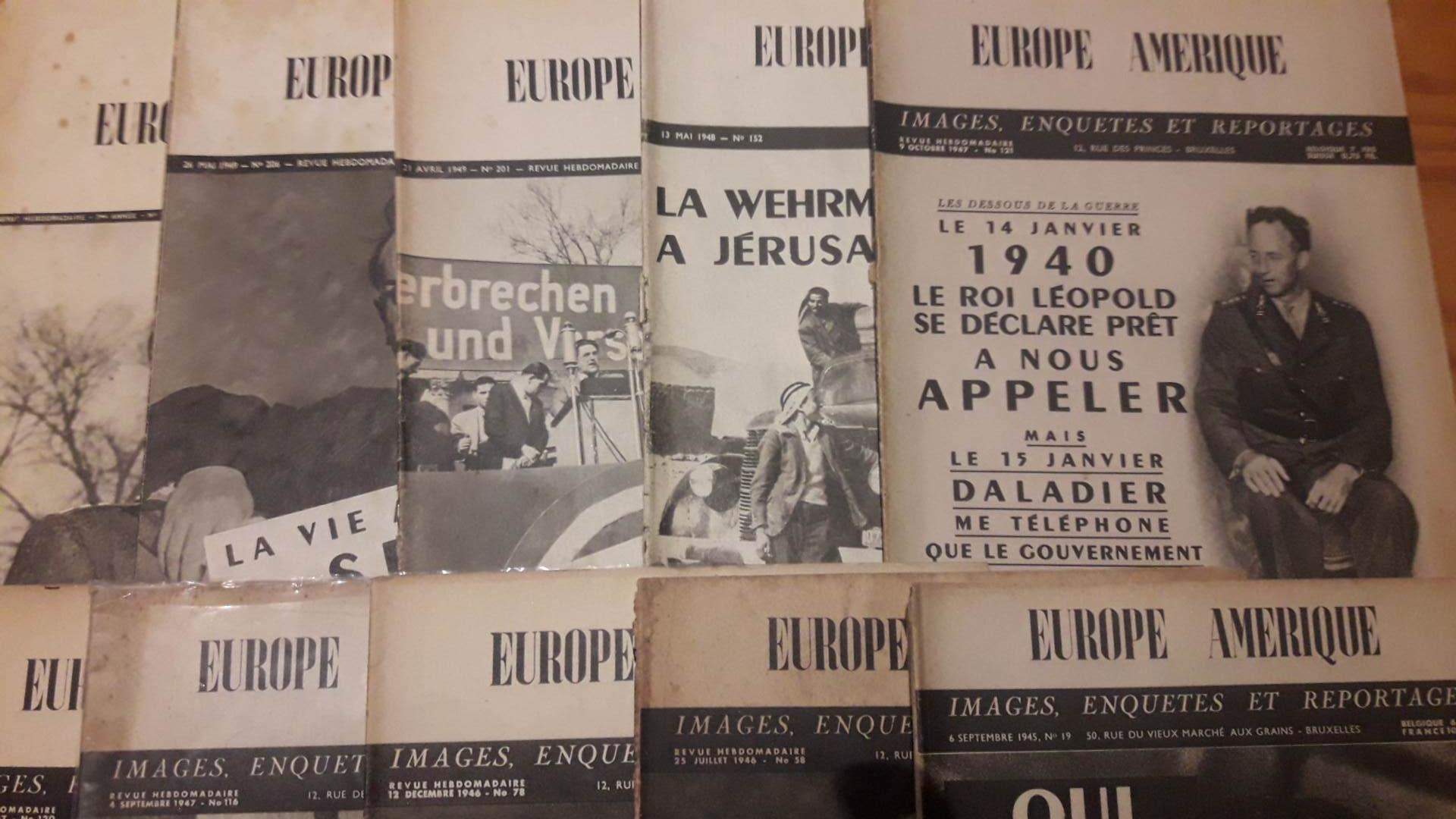 14 nummers van Europe Amerique 1945 -1949 / zeldzaam