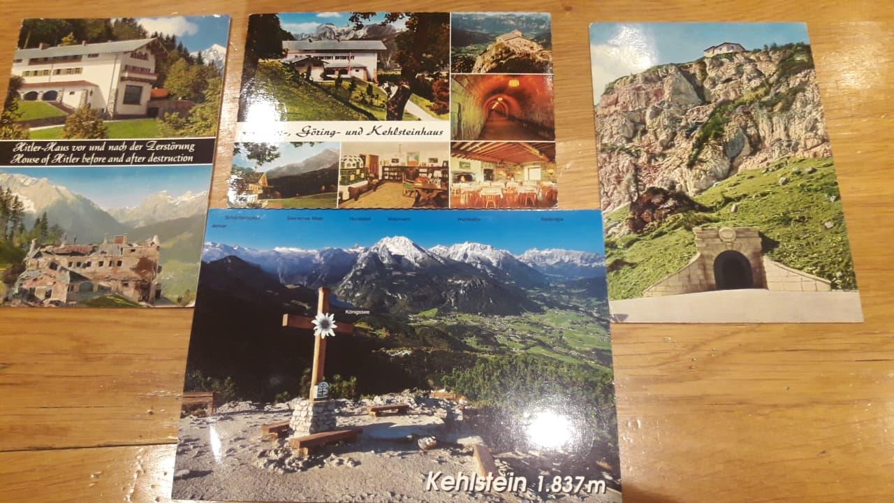 4 postkaarten Adolf Hitler Haus in Berchtesgaden / Kehlstein.