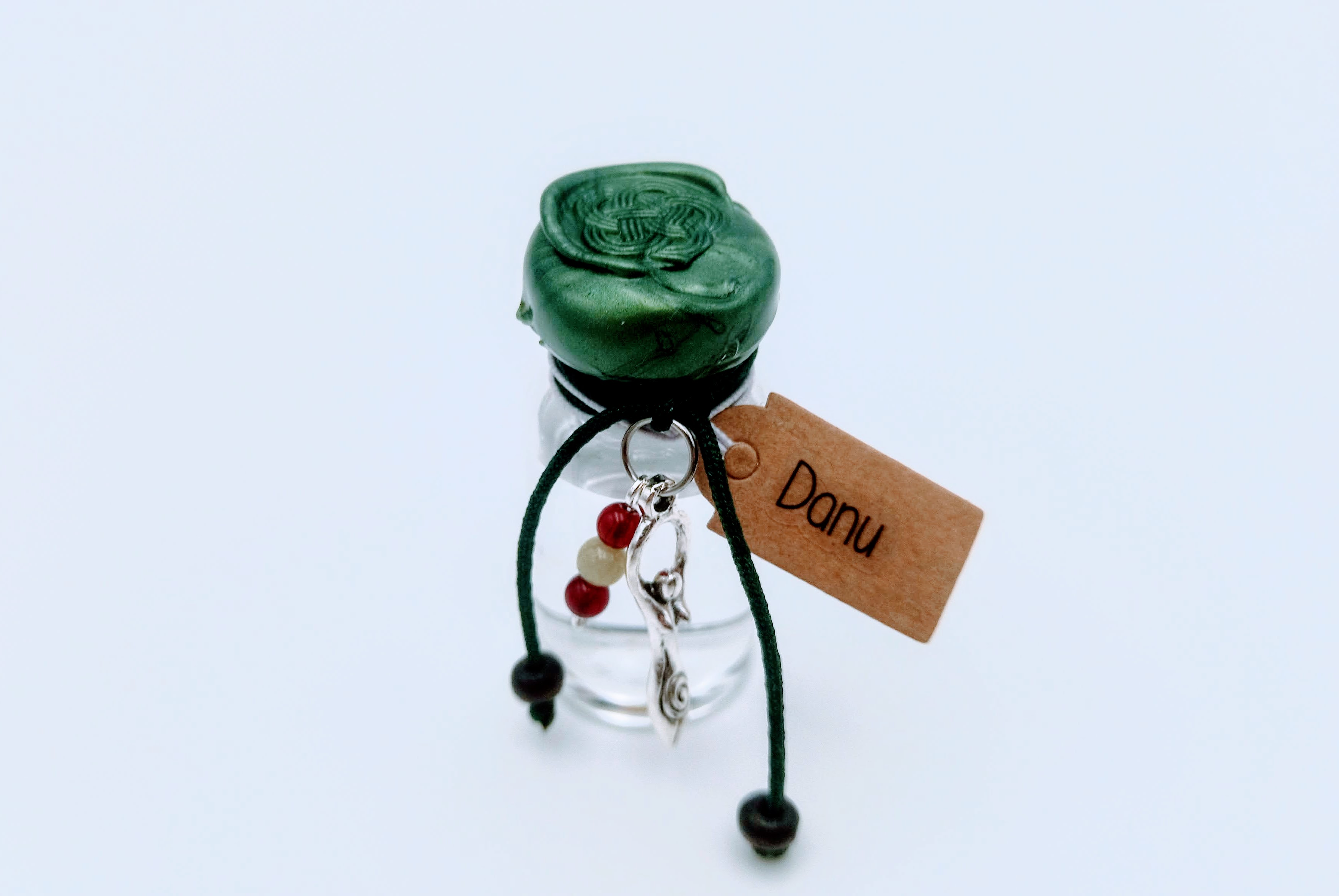 * Danu Goddess Mother - Charmed Pendant filled with St.Brigid Well Water from an Irish Holy Well.