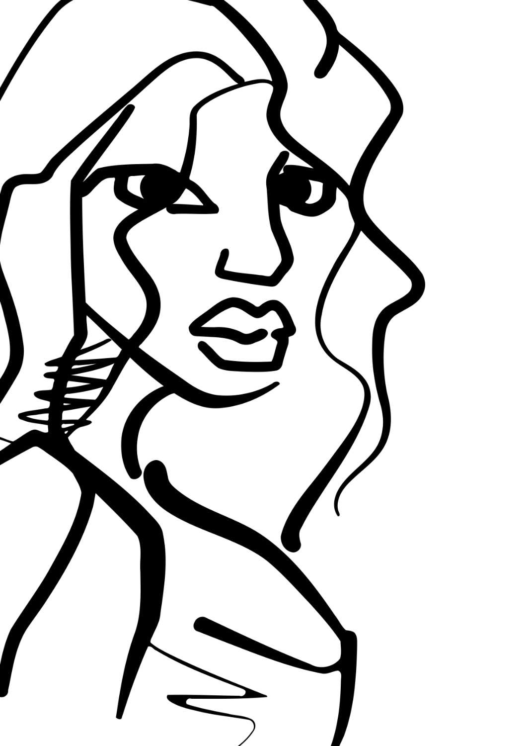 stoere vrouw zwart wit mediumjpg