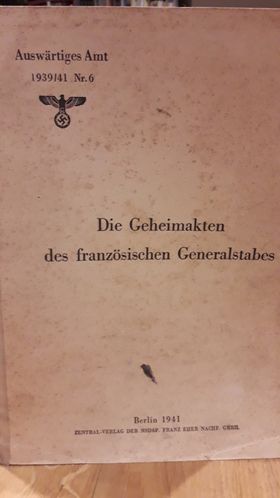 1939/41 nr 6 - Die geheimakten des Franzosischen Generalstabes