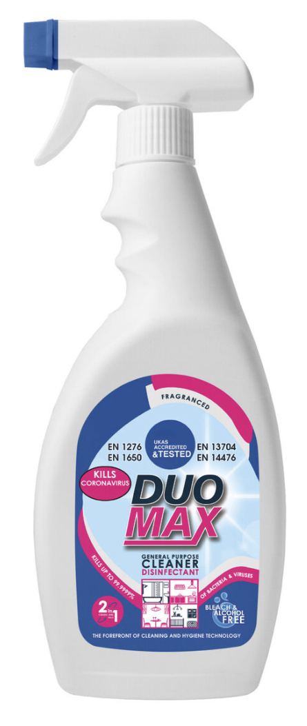 DuoMax General Purpose Cleaner 750 ml x 6.  Reduced to clear from €21 to €15 per case