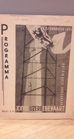Programma Ijzerbedevaart 1954