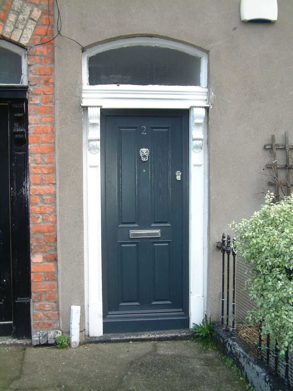 ANTHRACITE GREY APEER APM1 COMPOSITE FRONT DOOR FITTED BY ASGARD WINDOWS DUBLIN.