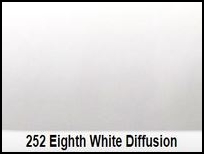 Lee 252 Eighth White Diffusion Filter