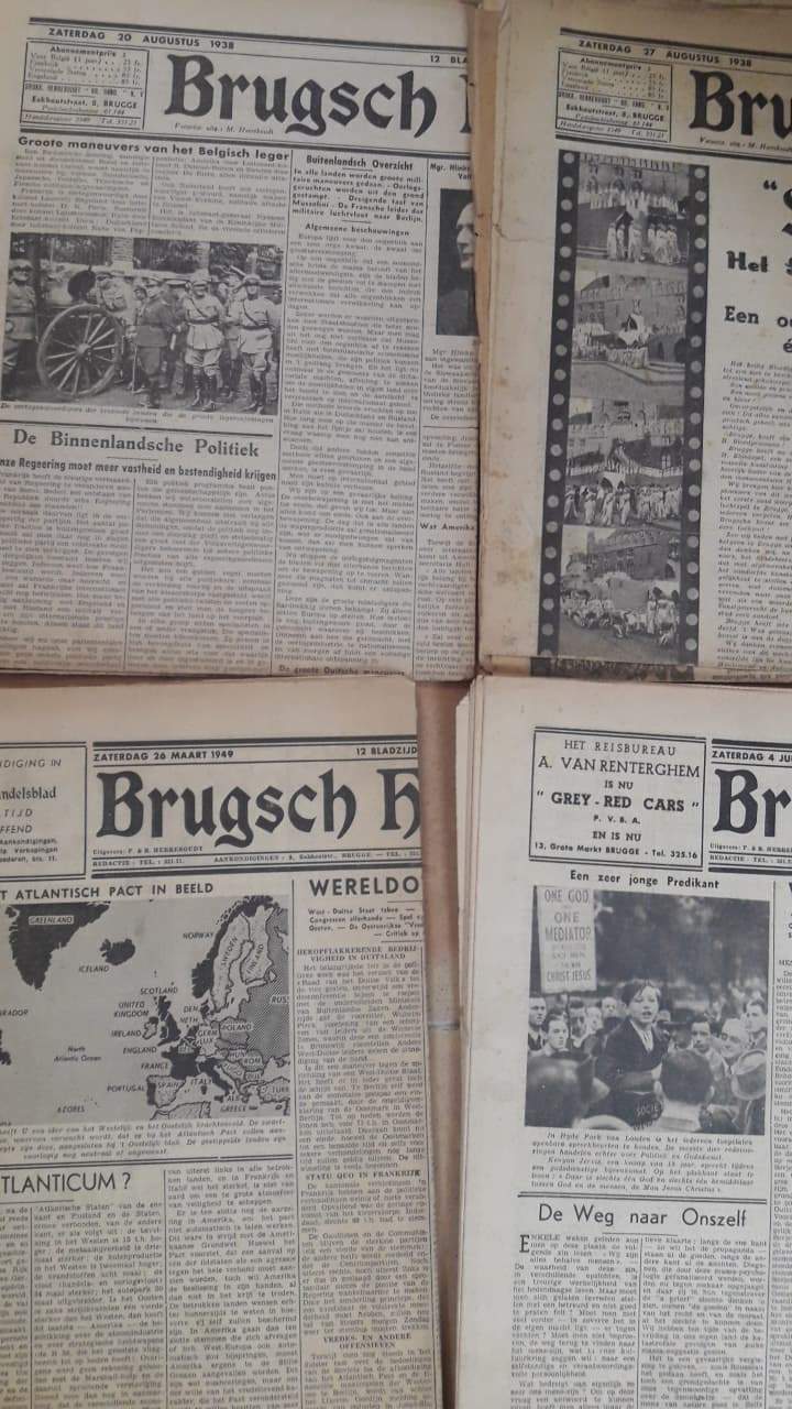 6 nummers Brugsch Handersblad 1938 - 1949