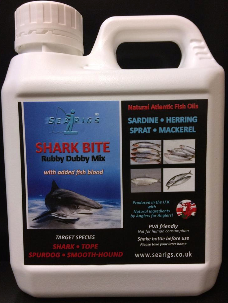 SHARK BITE / 2  "BOAT RANGE" 100% Natural Bait Oil With Fish Blood.