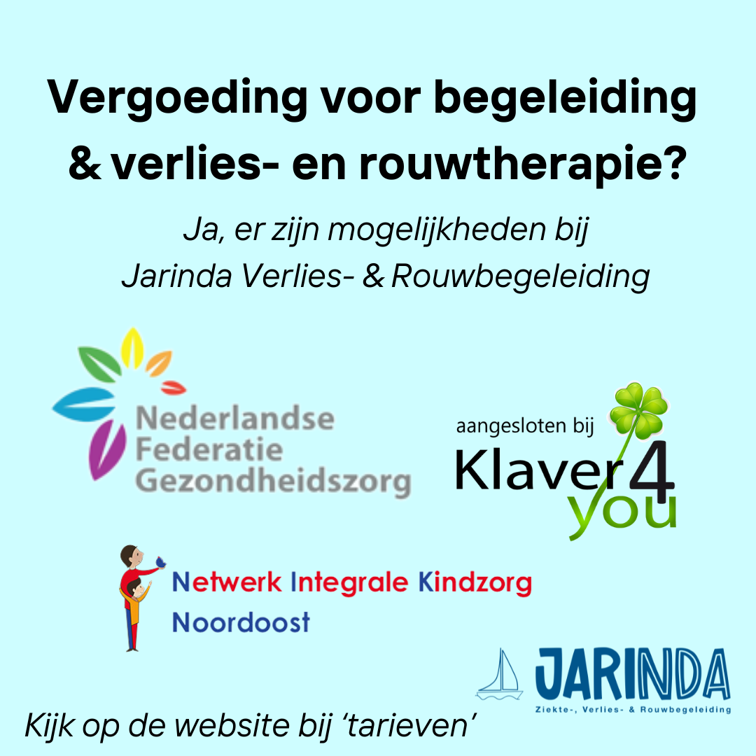 Vergoeding voor begeleiding &  verlies- en rouwtherapie