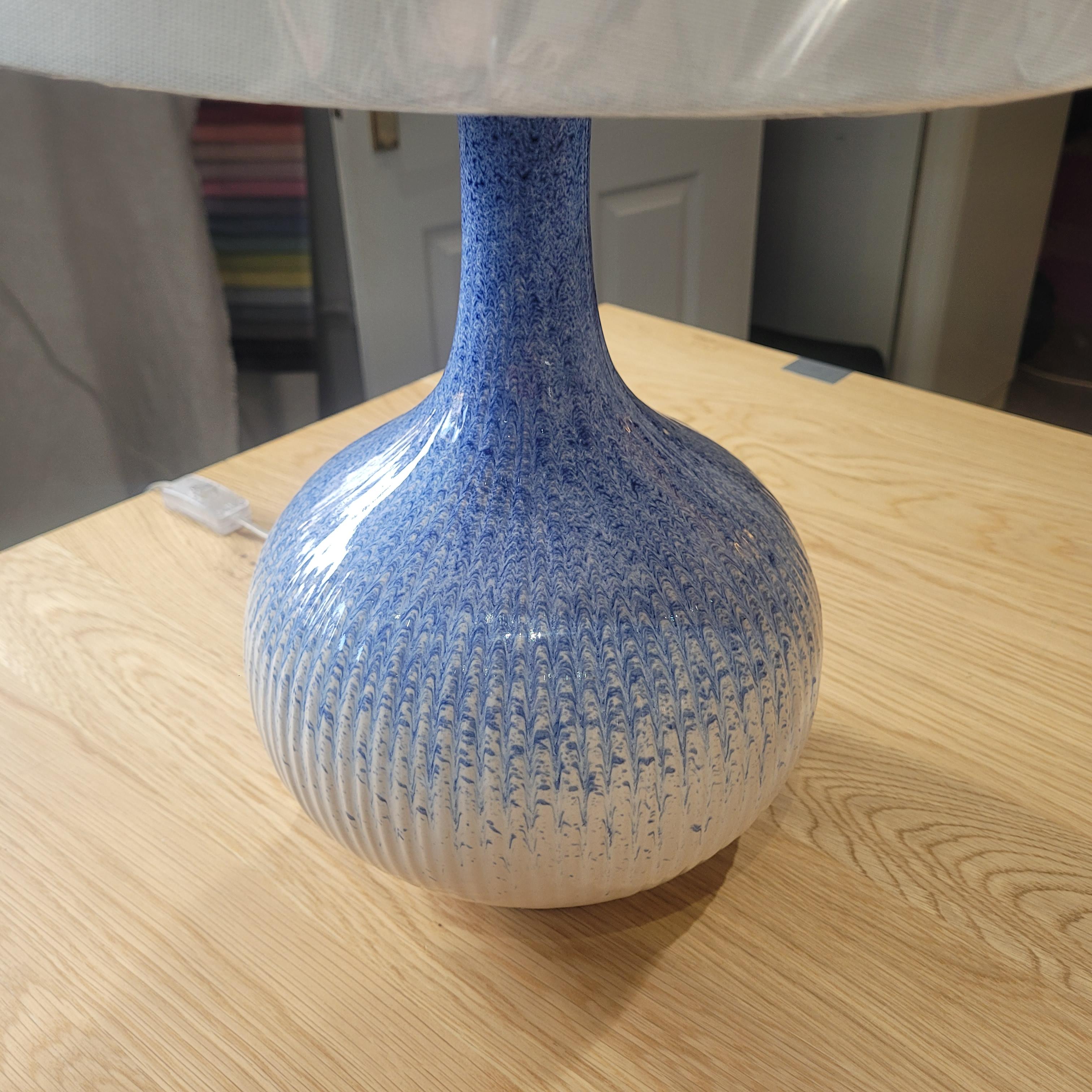 Blue and White Lamp