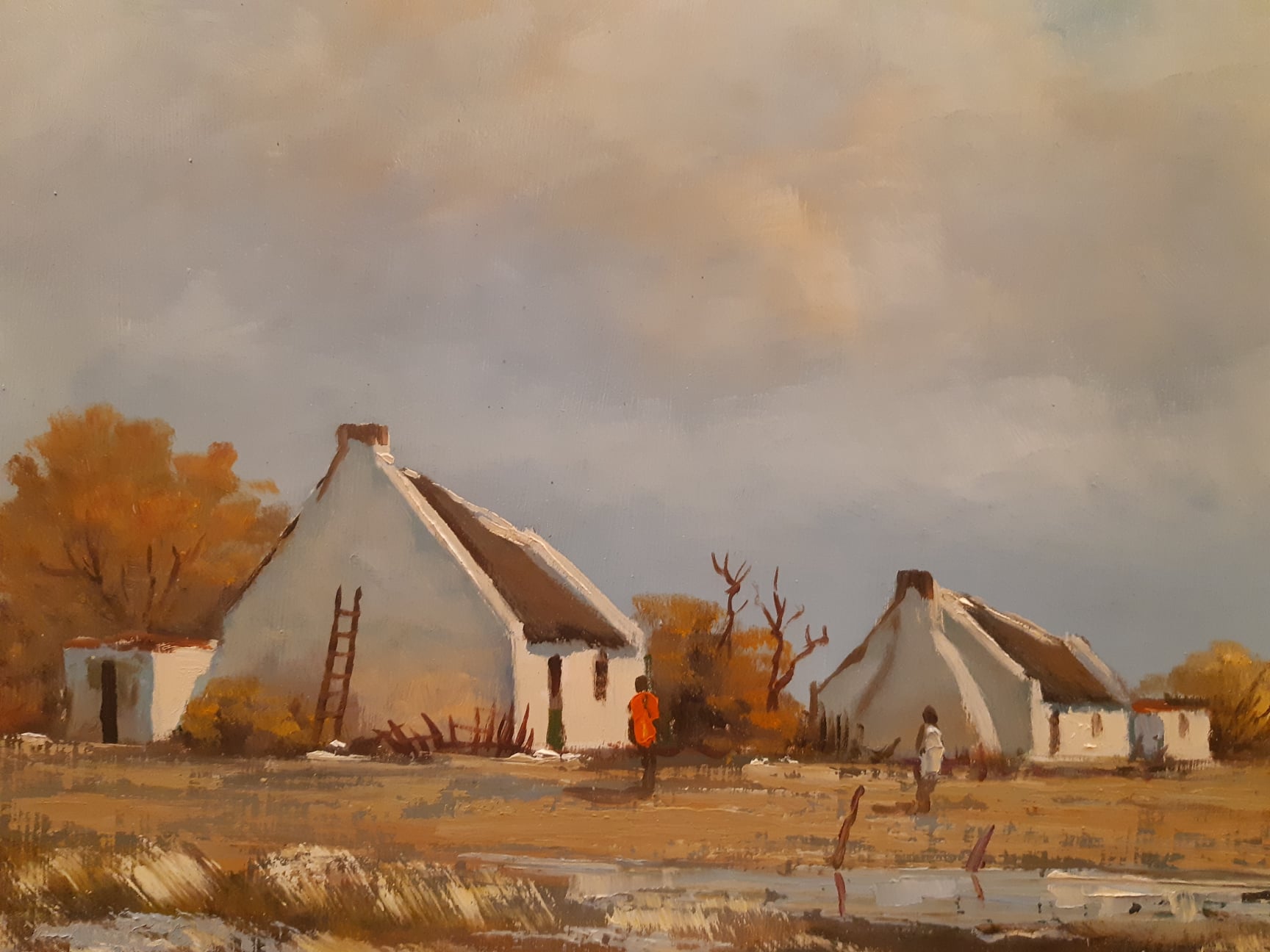 landschapschilderij van de Zuid-Afrikaanse kunstenaar Don Benzien