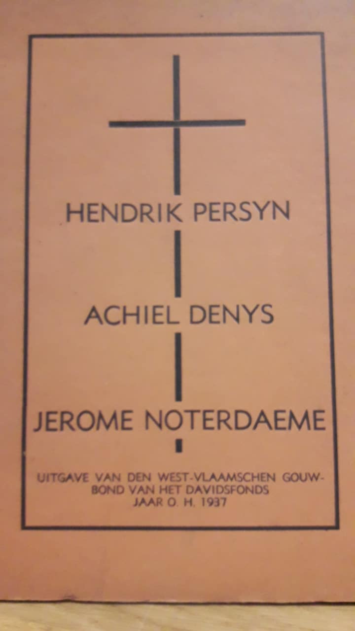 Hendrik Peryn , Achiel Denys , Jerme Noterdaeme -  1937