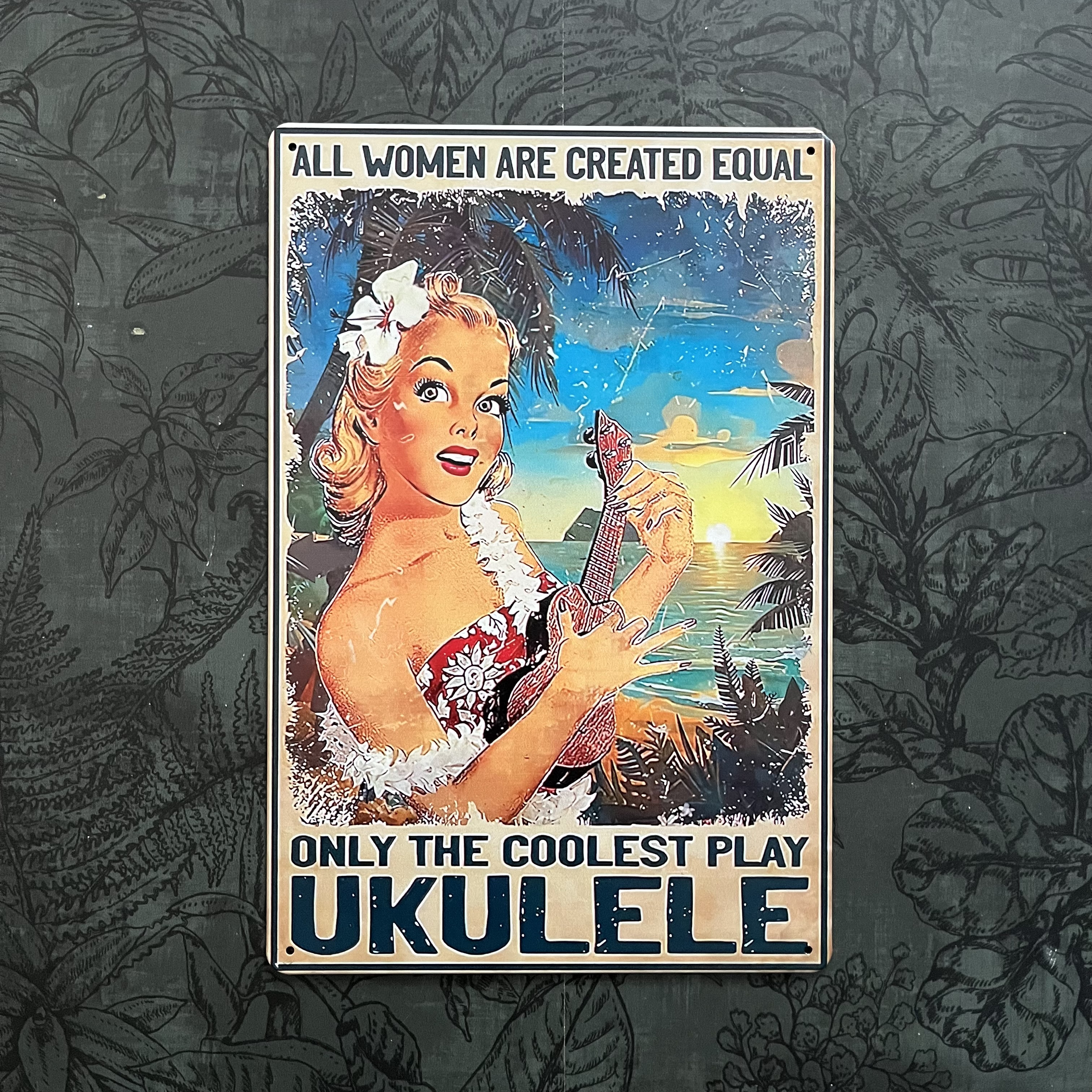 ukulele bord emaille