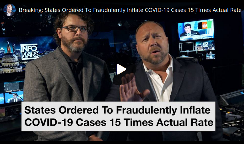 pic of alex jones_states were ordered to inflate the covid -19 CASES by 15X