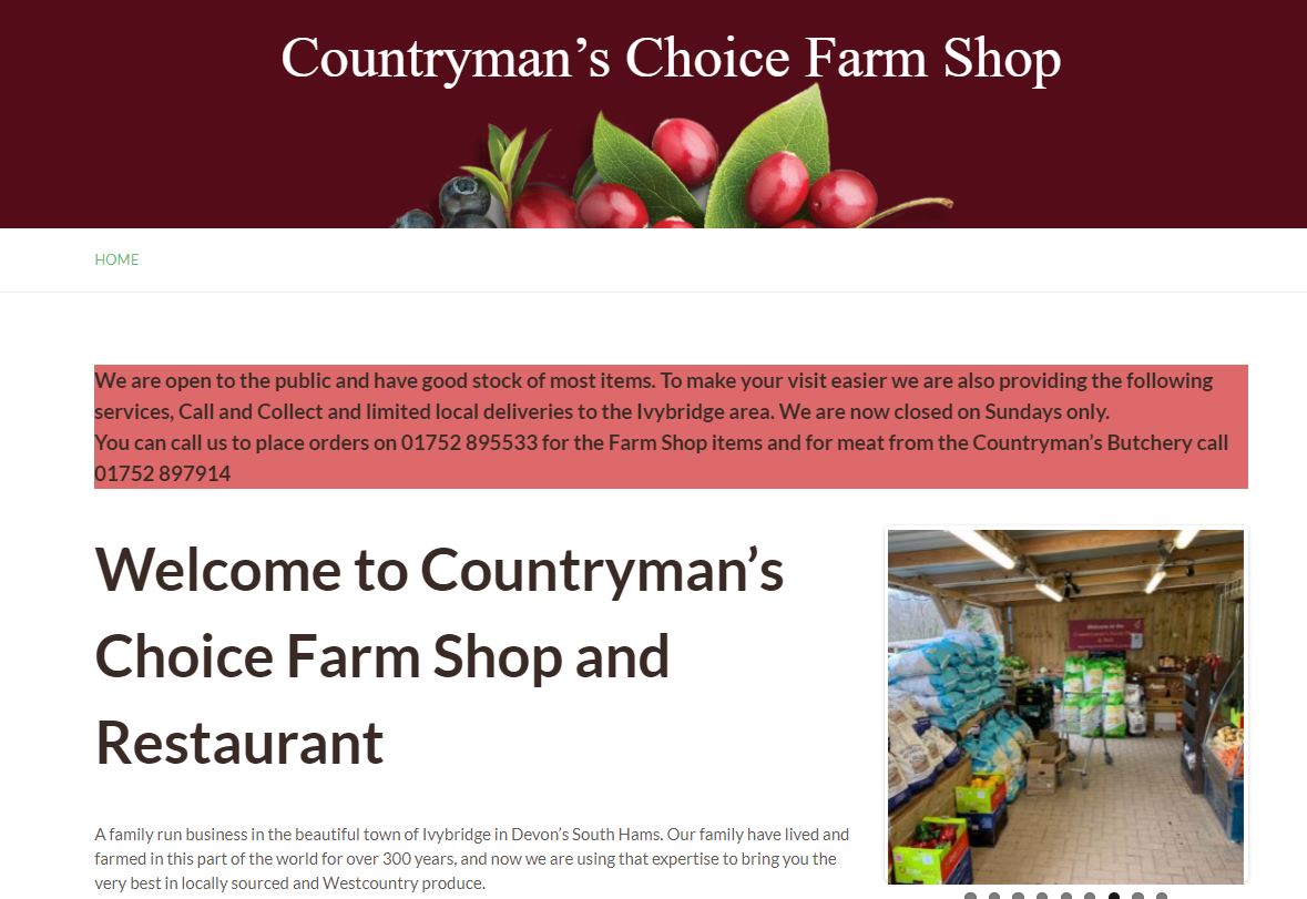New Outlet - Countryman’s Choice Farm Shop and Restaurant