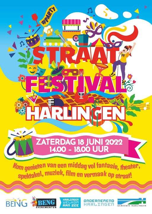 Straatfestival Harlingen zaterdag 18 juni!!