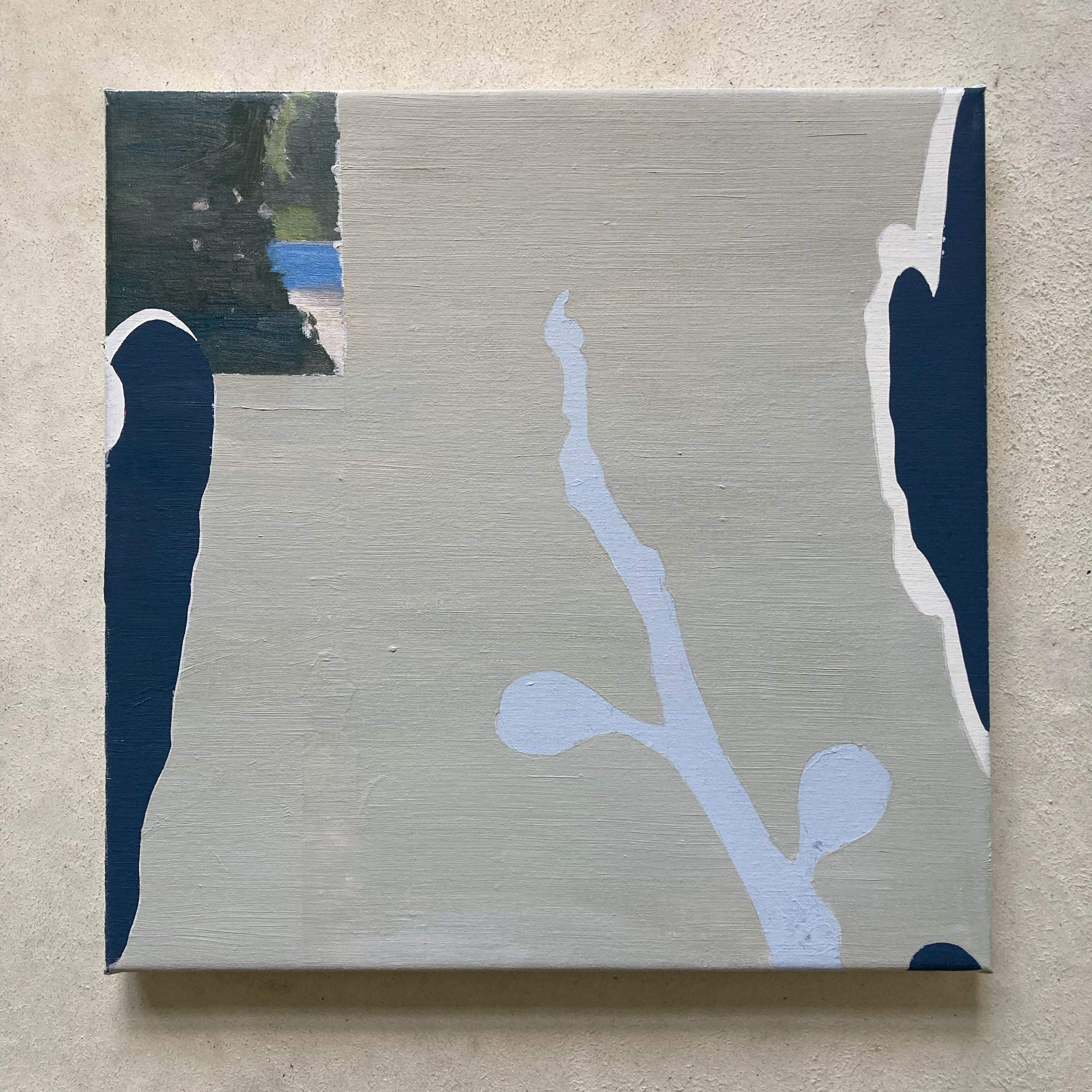'compound', 42 x 42 cm, acrylics & oil on canvas, 2022