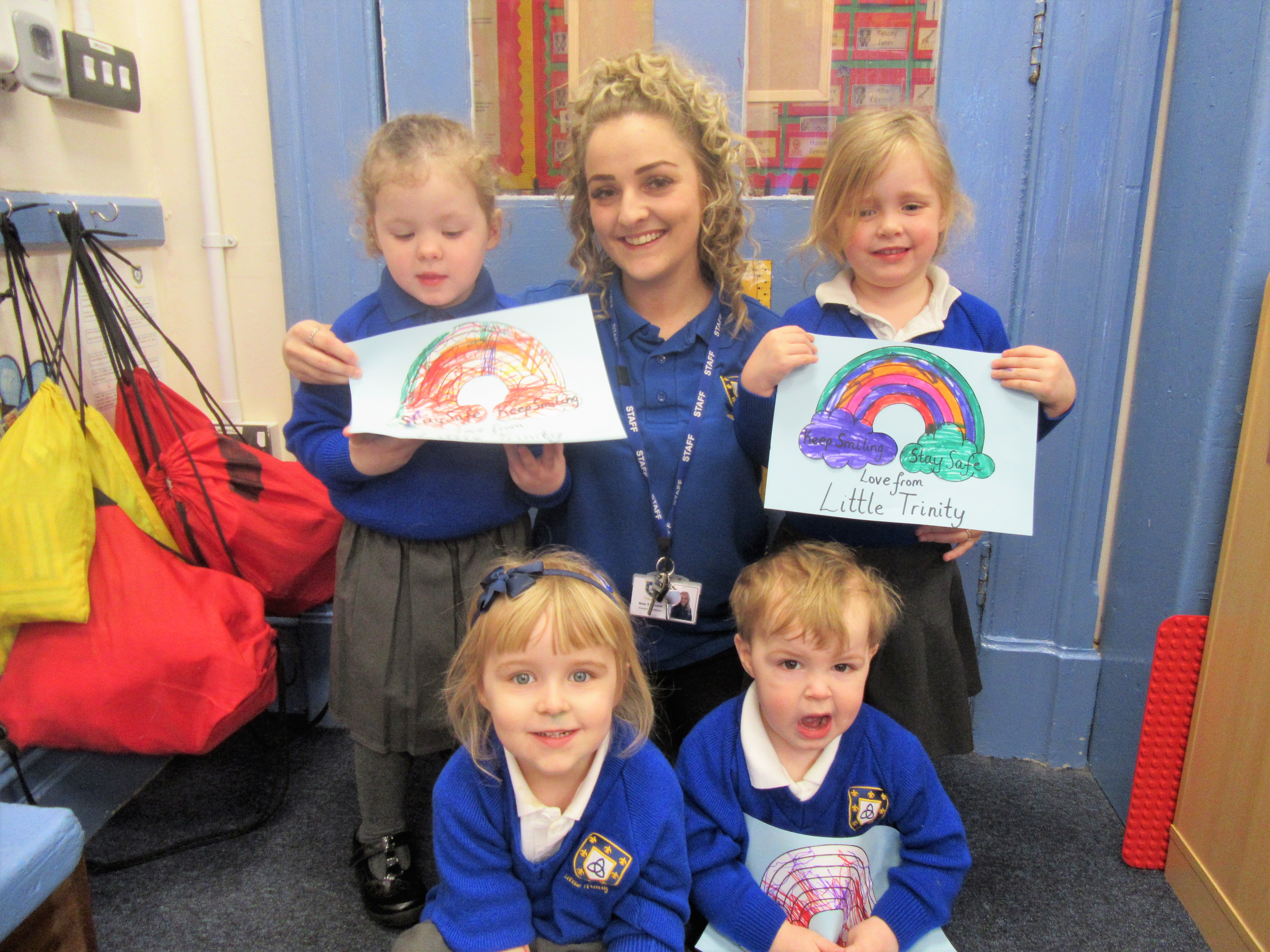 Making Rainbows - Children at Little Trinity Nursery Keeping Busy