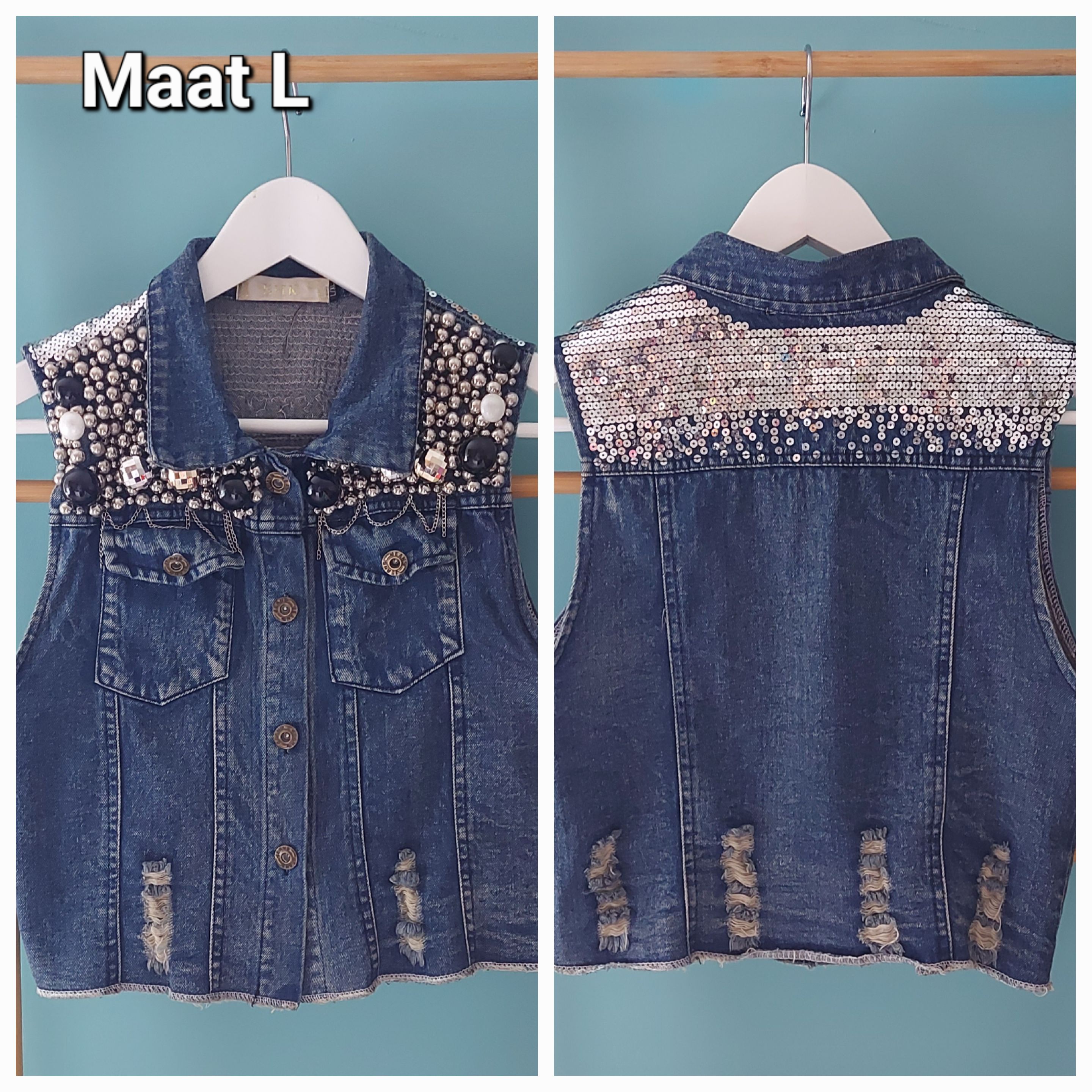 Spijkergilet maat S/M.