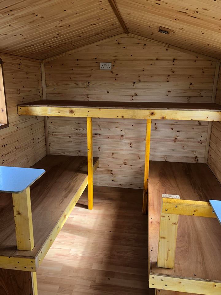 The bunk beds in the new glamping units at Glenquicken Troutmasters Fishery