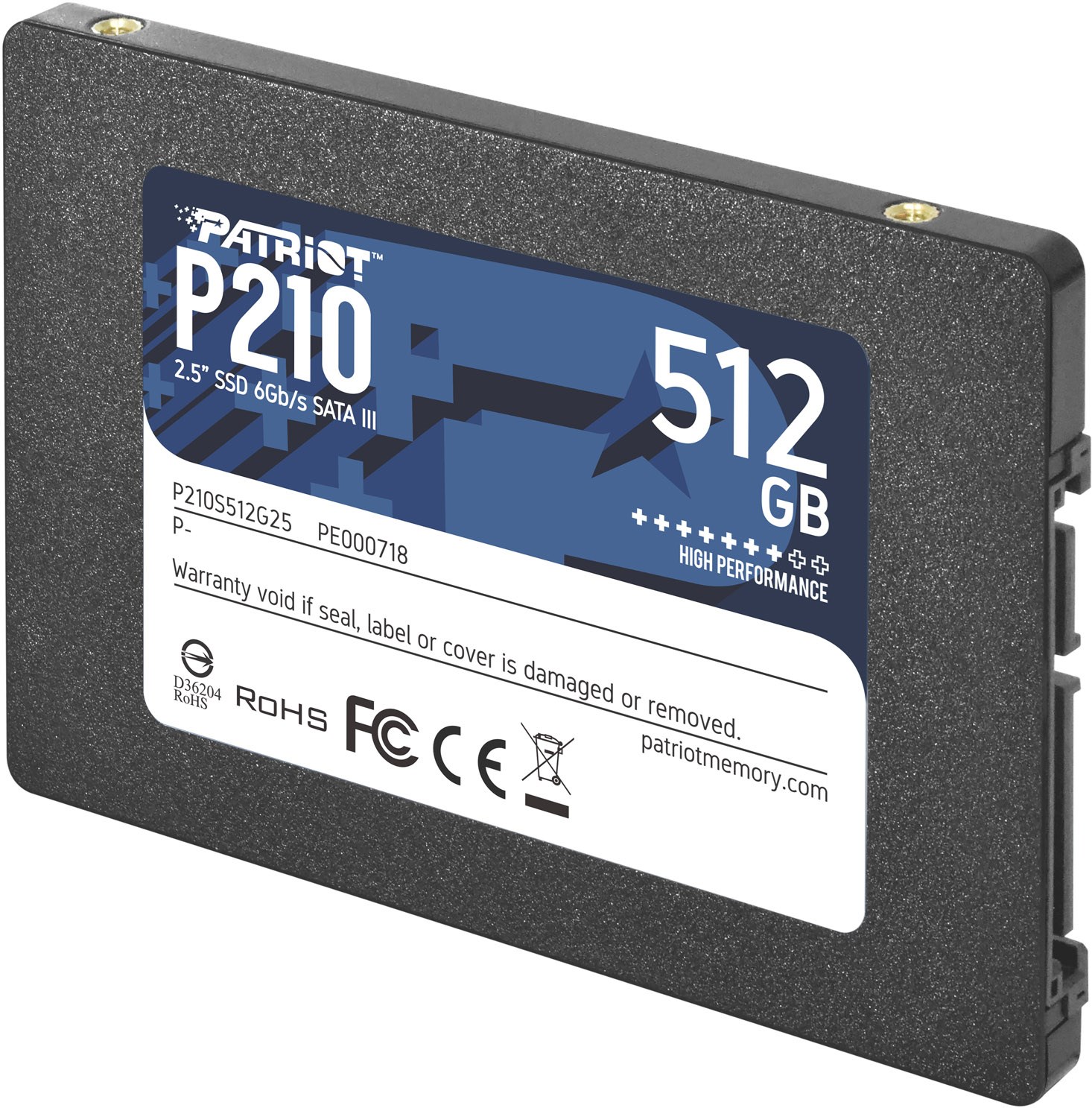 Patriot P210 512GB 2.5" SATA III SSD
