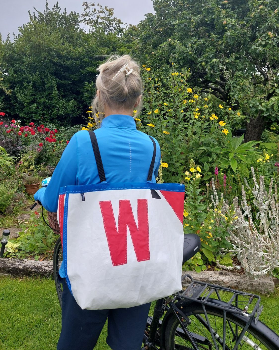 Personalised initial backpack tote - €85