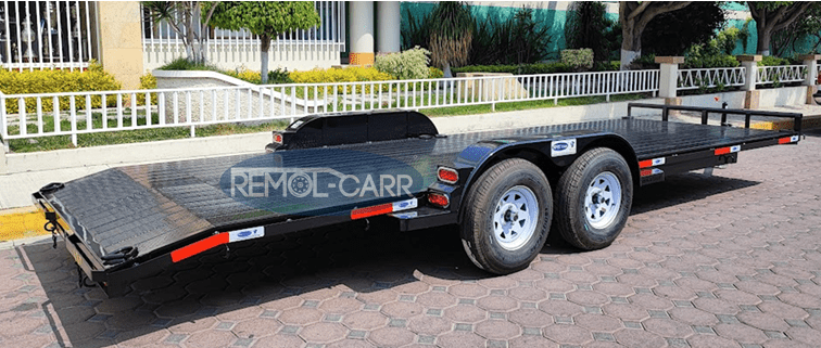 REMOLQUE NEGRO TIPO CAR HAULER 3 TONELADAS