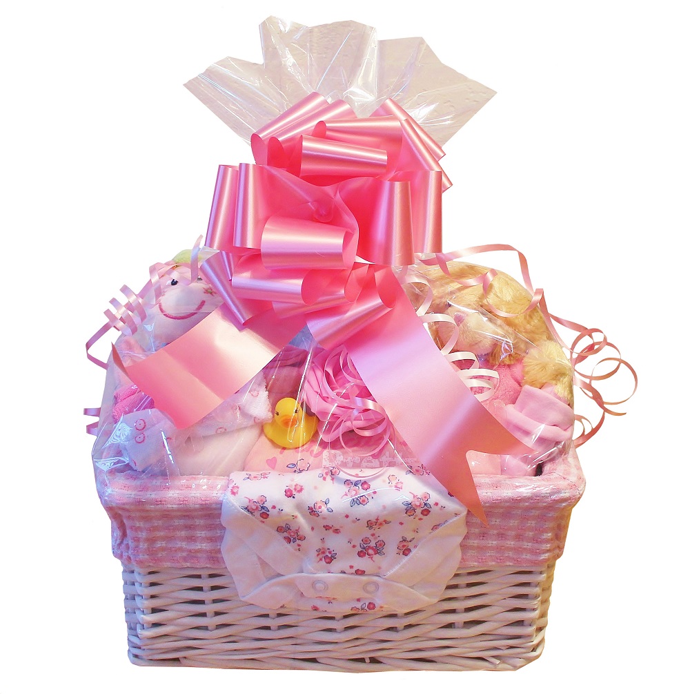 Luxury Baby Gift Basket for a Girl