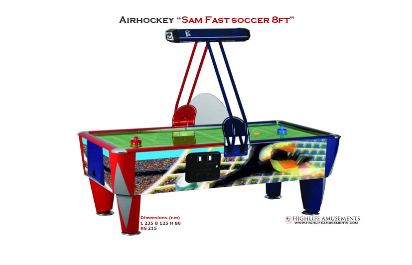 Rental Airhockey Sam "Fast soccer 8ft"