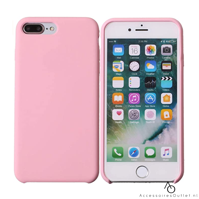 iPhone 7 Plus / 8 Plus - Premium Siliconen Hoesje - Coral