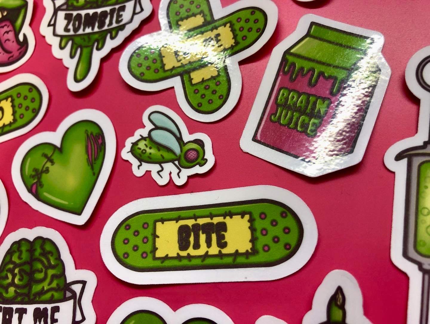 Pastel Zombie Vinyl Stickers