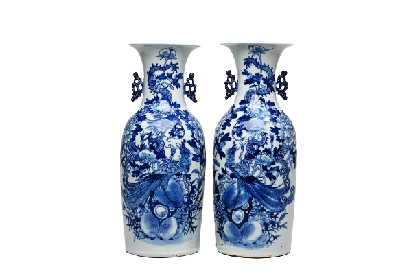 De Verfijnde Elegantie van 19de Eeuwse Celadon Vazen: Een Meesterwerk van Verfijning