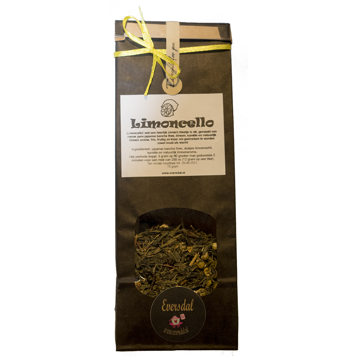 Limoncello - groene thee met citroen en kamille (aangepast recept)